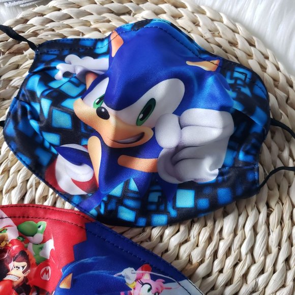 Sonic/Mario Face Masks - Picture 2 of 7